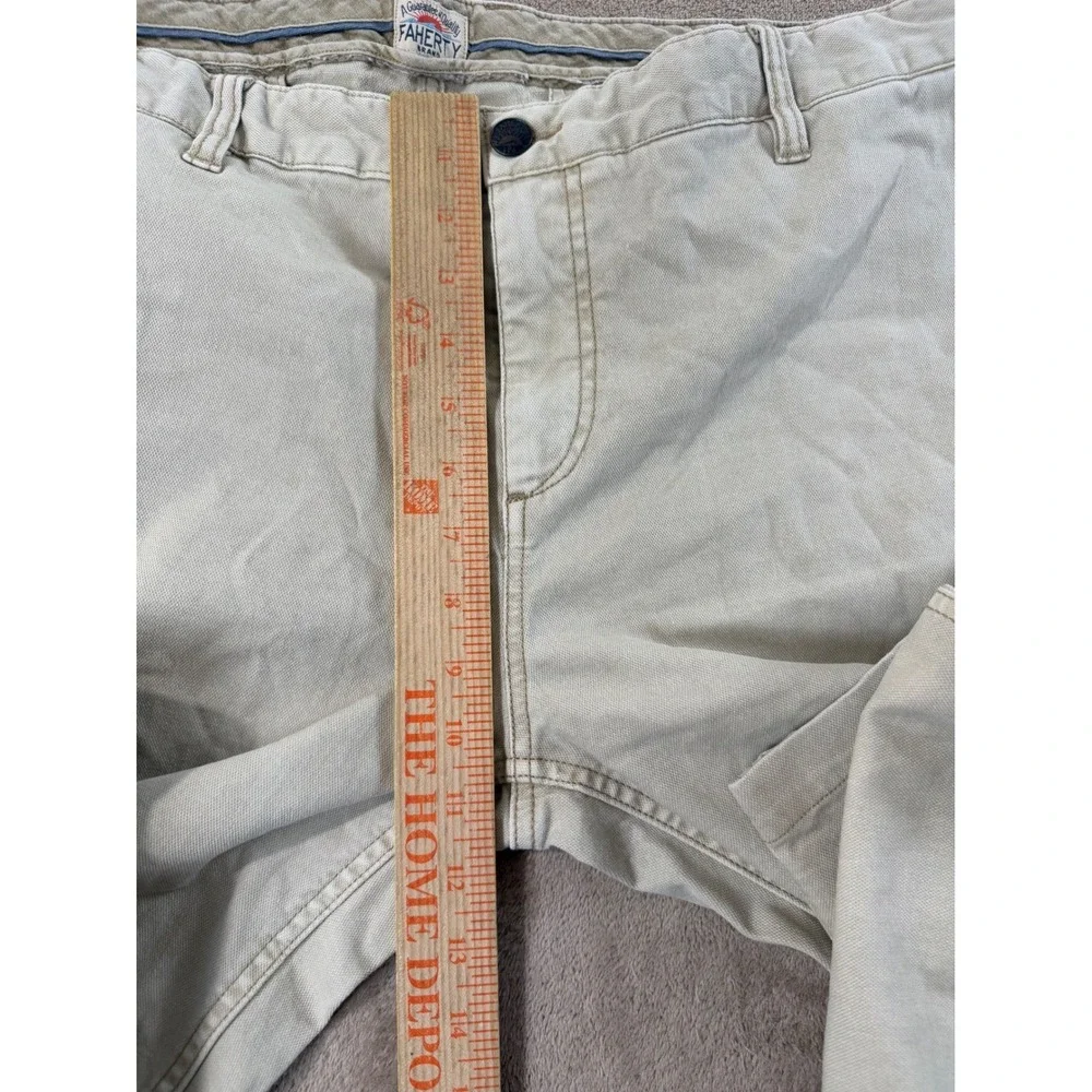 Faherty Pants Men's size 35(37)x28 White Beige‎ Stretch Casual Preppy